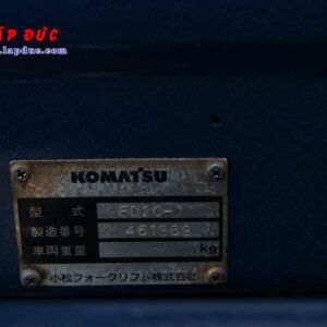Xe nâng KOMATSU 2 tấn dầu FD20-11 # 461369 giá rẻ
