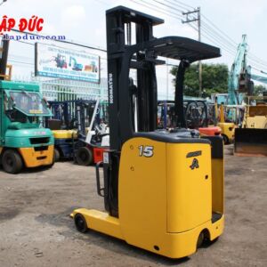 Xe nâng điện đứng lái cũ 1.5 tấn KOMATSU FB15RL# 14 -146097 giá rẻ