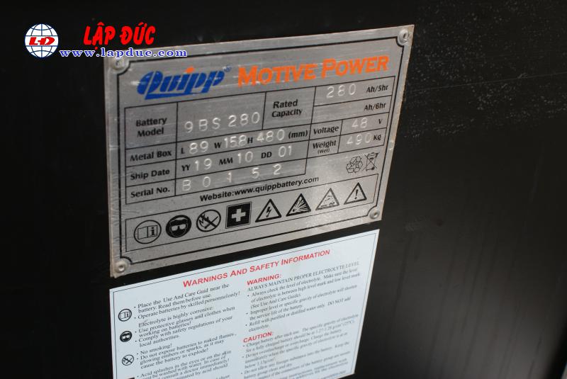 Xe nâng điện đứng lái cũ NISSAN 1.5 tấn U01L15 # R1G-15470 giá rẻ