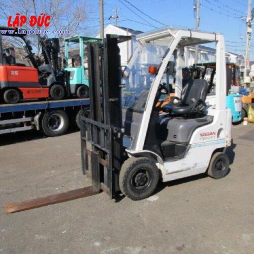 Xe nâng xăng cũ 1 tấn NISSAN EBT-NP1F1 # 740879 giá rẻ