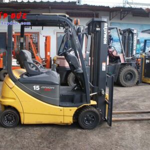 Xe nâng điện ngồi lái cũ KOMATSU 1.5 tấn FB15-12 giá rẻ