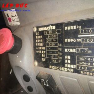 Xe nâng điện KOMATSU 1.8 tấn ngồi lái FB18GF-12