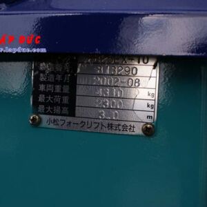 Xe nâng điện ngồi lái cũ 2.5 tấn KOMATSU FB25EX-10 giá rẻ
