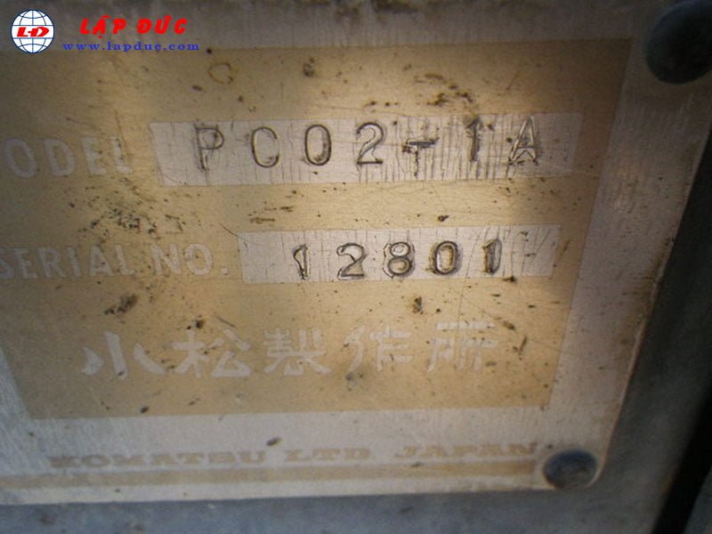 Xe cuốc KOMATSU PC02-1A