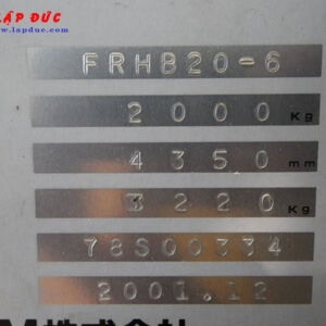 Xe nâng điện TCM 2 tấn đứng lái FRHB20-6