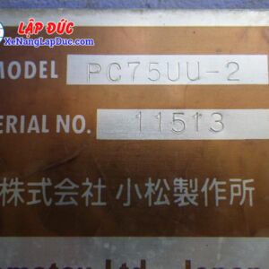 Xe cuốc KOMATSU PC75UU-2 # 11513