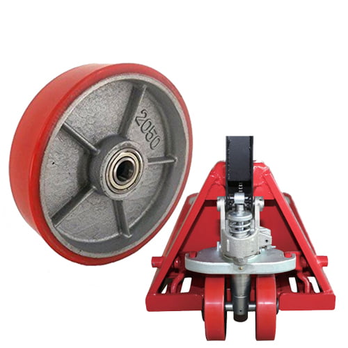 BÁNH XE NÂNG TAY PU 200X50MM