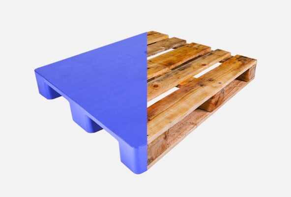 Pallet 1 mặt Trong kho hàng