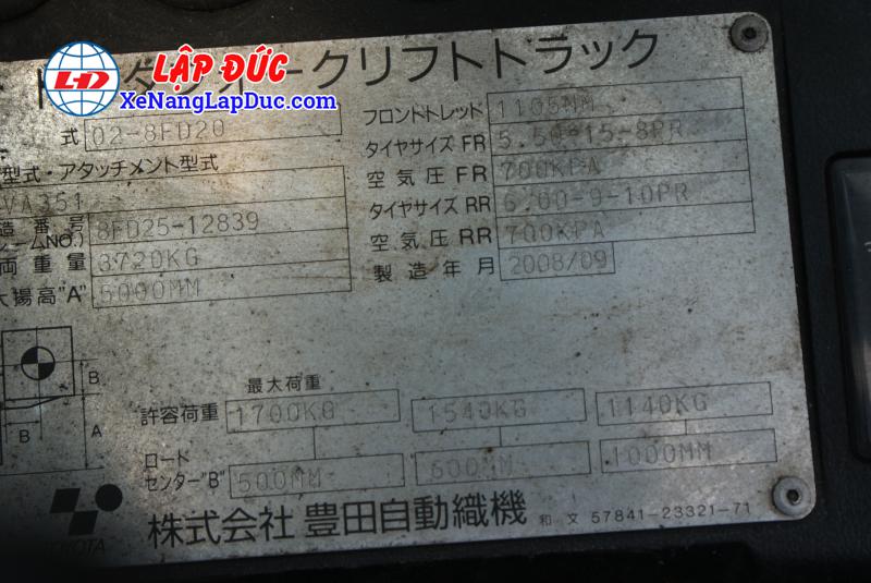 TOYOTA 8FD20-12