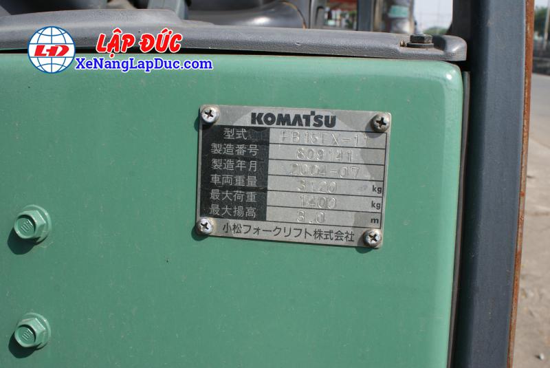 Xe Nâng Điện Ngồi Lái KOMATSU FB15EX-11-10