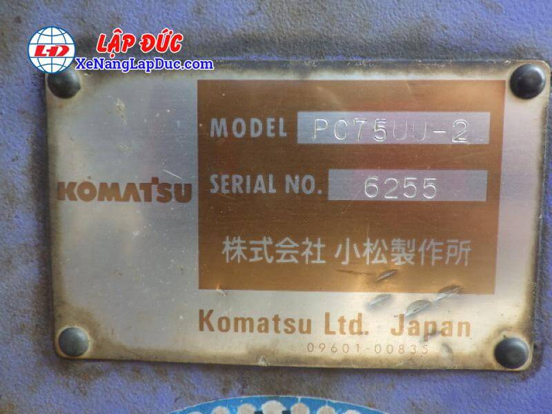 KOMATSU PC75UU # 6255-4