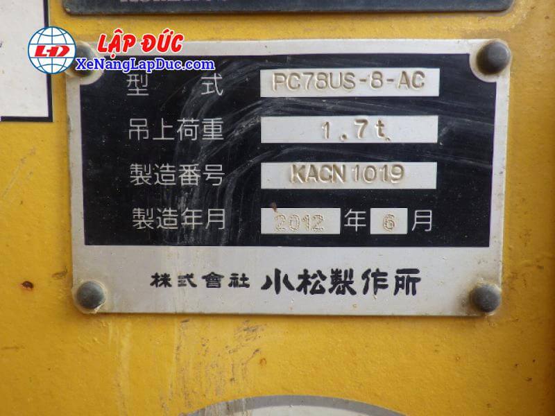 KOMATSU PC78US-18619-7
