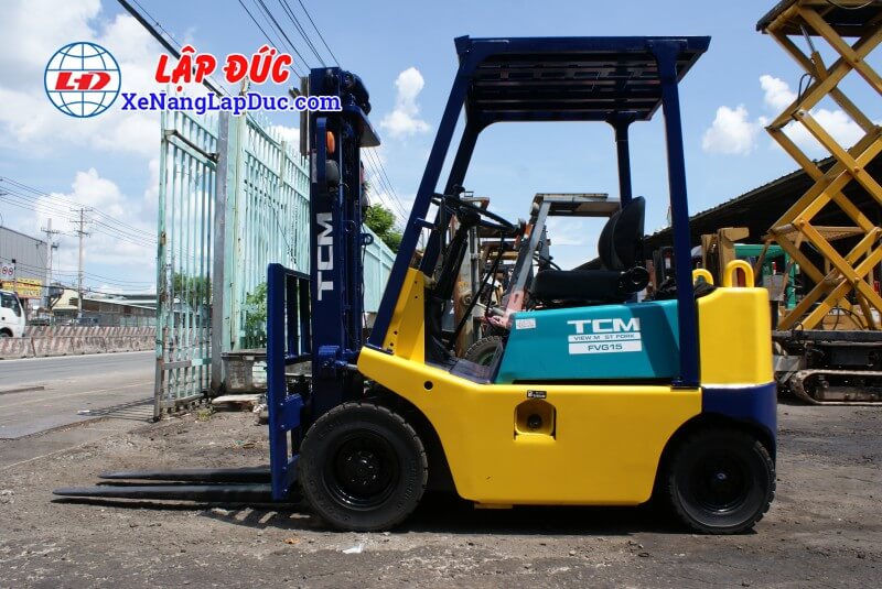 TCM FG15N2 # 2577433-18 Xe Nâng Xăng 1.5 tấn Cũ TCM FG15N2# 2577433