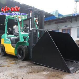 Xe Nâng Xăng MITSUBISHI KFG25 gắn gầu xúc