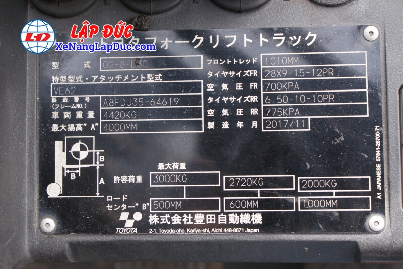 TOYOTA-8FD30-#-64619-7