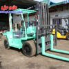 Xe Nâng 6 tấn máy Dầu giá rẻ MITSUBISHI FD60 # FD60-00481 hàng bãi Nhật