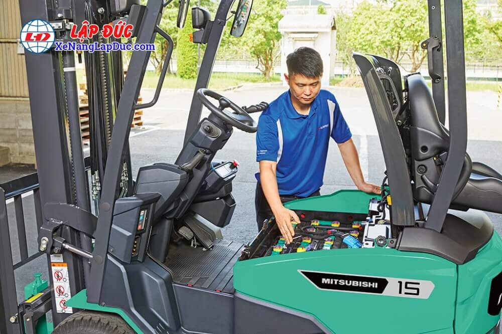 Xe nâng điện mitsubishi ngồi lái FB CB-23