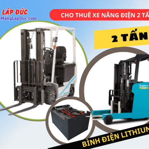 CHO THUÊ XE NÂNG ĐIỆN 2 TẤN