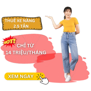 Cho thuê xe nâng 2.5 tấn