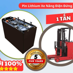 Pin Lithium Xe Nâng Điện Đứng Lái 1 tấn