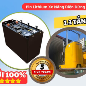 Pin Lithium Xe Nâng Điện Đứng Lái 1.3 tấn