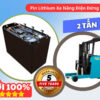 Pin Lithium xe nâng điện 2 tấn đứng lái