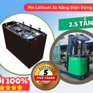 Pin Lithium Xe Nâng Điện Đứng Lái 2.5 tấn