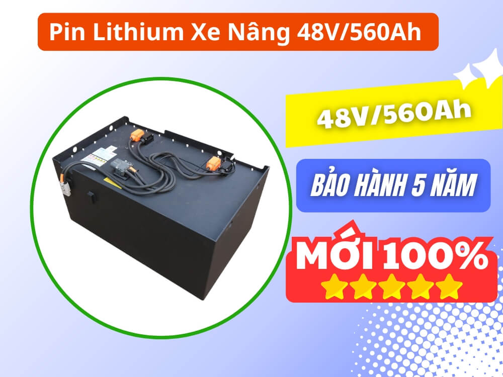 Pin Lithium xe nâng 48V 560Ah Pin Lithium xe nâng 48V 560Ah