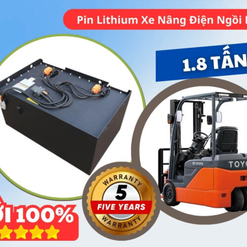 Pin lithium Xe nâng điện 1.8 tấn ngồi lái