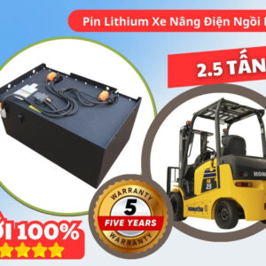 Pin lithium Xe nâng điện 2.5 tấn ngồi lái