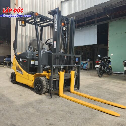 Xe nâng điện 1.5 tấn KOMATSU FB15 12, 3m, có dịch giá
