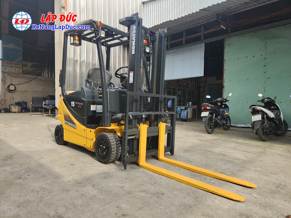 Xe nâng điện 1.5 tấn KOMATSU FB15 12, 3m, có dịch giá