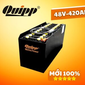 Bình điện xe nâng Quipp 48V 420Ah 13BS420 cho xe nâng điện đứng lái