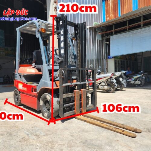 Thông số kích thước xe nâng điện ngồi lái 1.4 tấn Toyota 7FB14 #55862
