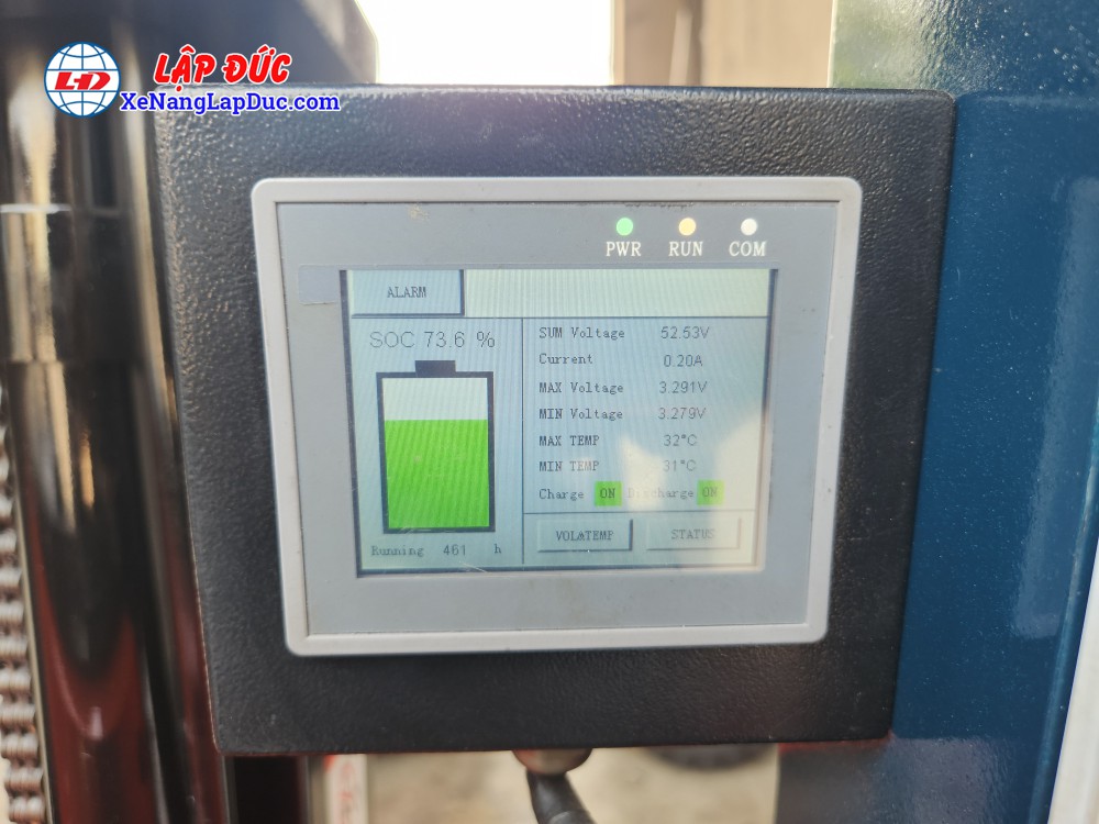 Xe nâng điện đứng lái Toyota 7FBR15 Pin Lithium 30 Xe nâng điện đứng lái Toyota 7FBR15 Pin Lithium 30