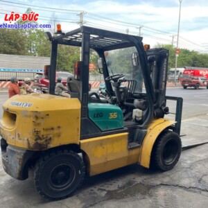 Xe nâng dầu 3.5 tấn Komatsu FD35NT-8, nâng cao 3m nhập khẩu hàng Nhật bãi