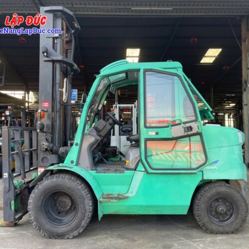 Xe nâng dầu 4.5 tấn Mitsubishi FDE45NT Nhật Bản nâng cao 4.5m