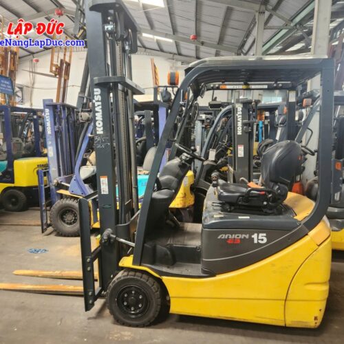 Xe Nâng Điện Ngồi Lái Ba Bánh 1.5 Tấn KOMATSU FB15M-12