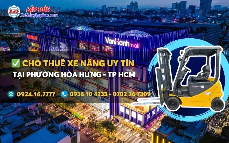 Cho thuê xe nâng điện tại Phường Hòa Hưng giá rẻ ✔️⭐️