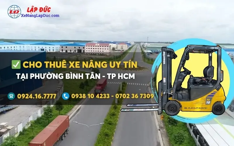 Cho thuê xe nâng điện tại Phường Bình Tân giá rẻ ✔️⭐️