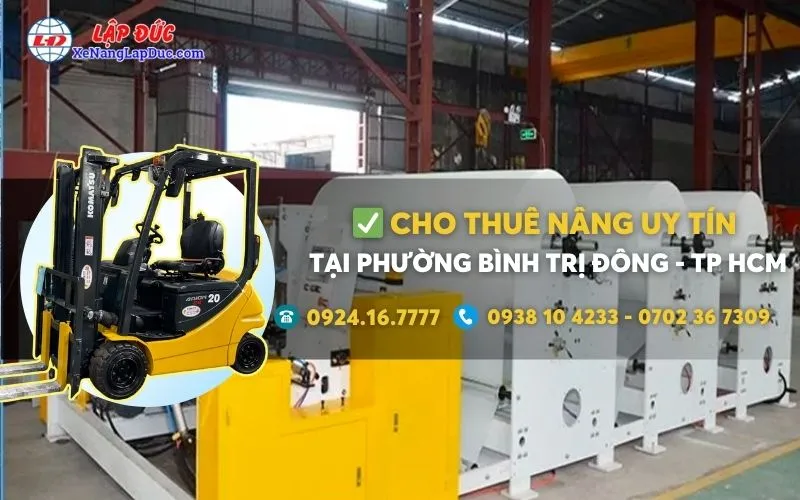 Cho thuê xe nâng điện tại Phường Bình Trị Đông giá rẻ ✔️⭐️