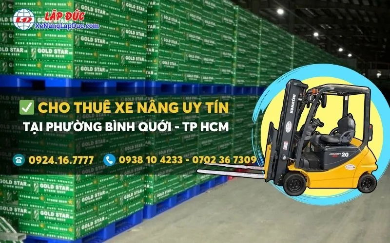 Cho thuê xe nâng điện tại Phường Bình Quới giá rẻ ✔️⭐️