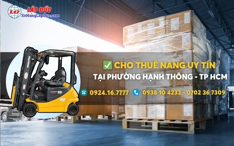 Cho thuê xe nâng điện tại Phường Hạnh Thông giá rẻ ✔️⭐️