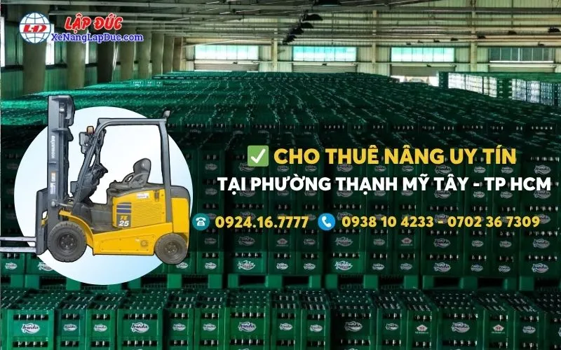 Cho thuê xe nâng điện tại Phường Thạnh Mỹ Tây giá rẻ ✔️⭐️