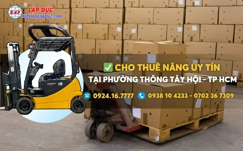 Cho thuê xe nâng điện tại Phường Thông Tây Hội giá rẻ ✔️⭐️