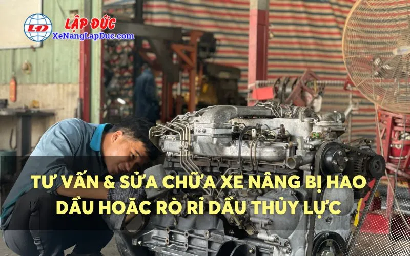 TƯ VẤN VÀ SỬA CHỮA XE NÂNG BỊ HAO DẦU HOẶC RÒ RỈ DẦU THỦY LỰC
