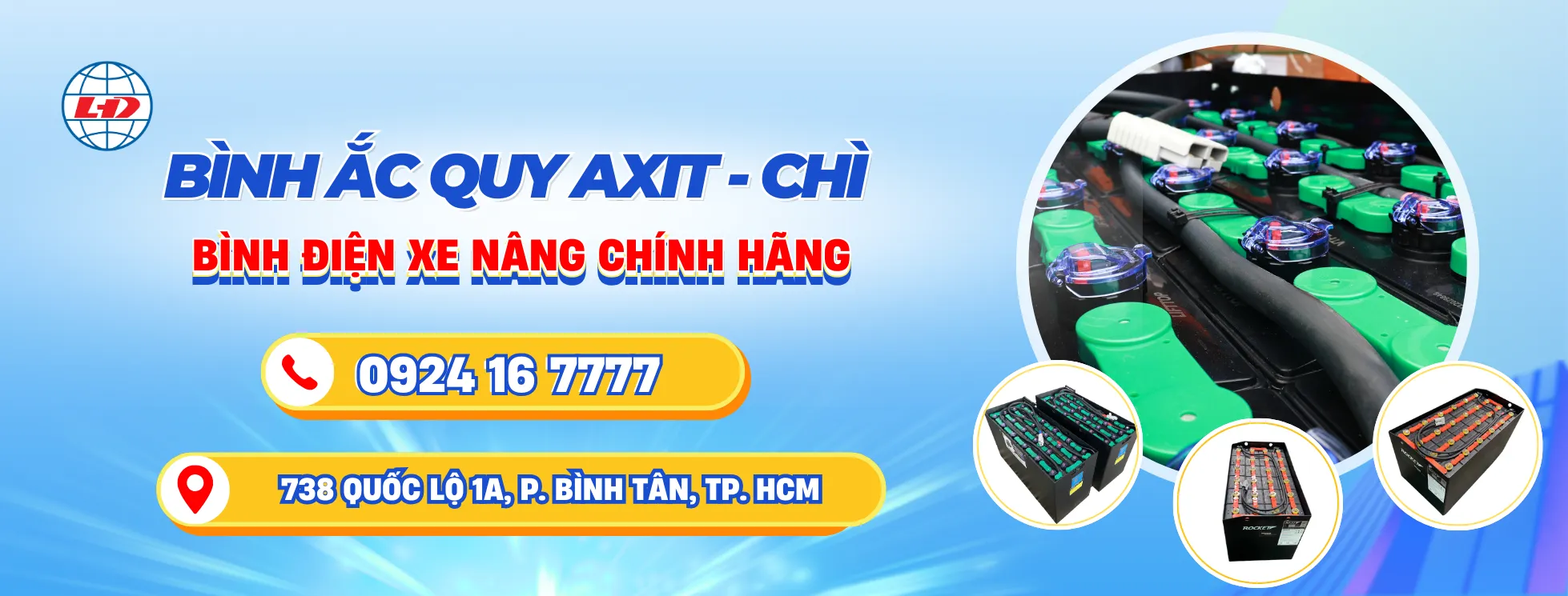 Bình Điện Xe Nâng Axit Chì