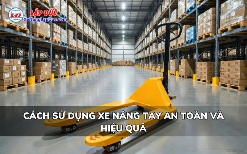 CÁCH SỬ DỤNG XE NÂNG TAY AN TOÀN VÀ HIỆU QUẢ
