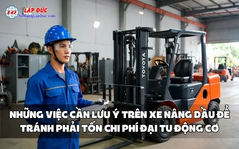 NHỮNG VIỆC CẦN LƯU Ý TRÊN XE NÂNG DẦU ĐỂ TRÁNH PHẢI TỐN CHI PHÍ ĐẠI TU ĐỘNG CƠ